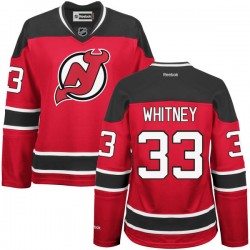 New Jersey Devils Joe Whitney Official Red Reebok Authentic Women's Alternate NHL Hockey Jersey