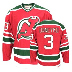 New Jersey Devils Ken Daneyko Official Red/Green CCM Authentic Adult Team Classic Throwback NHL Hockey Jersey