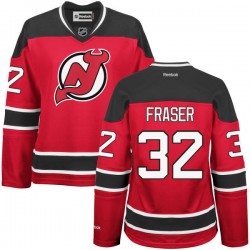New Jersey Devils Mark Fraser Official Red Reebok Authentic Women's Alternate NHL Hockey Jersey