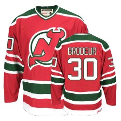 New Jersey Devils Martin Brodeur Official Red/Green CCM Authentic Adult Team Classic Throwback NHL Hockey Jersey
