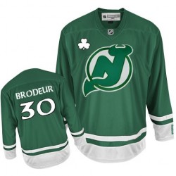 New Jersey Devils Martin Brodeur Official Green Reebok Premier Adult St Patty's Day NHL Hockey Jersey