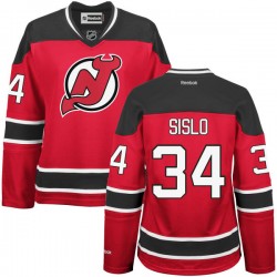 New Jersey Devils Mike Sislo Official Red Reebok Premier Women's Alternate NHL Hockey Jersey
