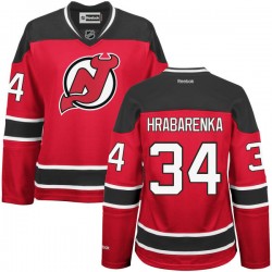 New Jersey Devils Raman Hrabarenka Official Red Reebok Authentic Women's Alternate NHL Hockey Jersey