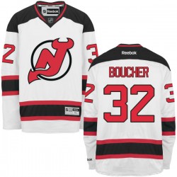 New Jersey Devils Reid Boucher Official White Reebok Authentic Adult Away NHL Hockey Jersey
