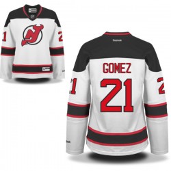 New Jersey Devils Scott Gomez Official White Reebok Authentic Women's Away NHL Hockey Jersey