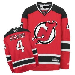 New Jersey Devils Scott Stevens Official Red Reebok Authentic Adult Home NHL Hockey Jersey