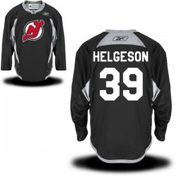 New Jersey Devils Seth Helgeson Official Black Reebok Authentic Adult Practice Alternate NHL Hockey Jersey