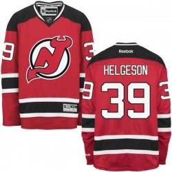 New Jersey Devils Seth Helgeson Official Red Reebok Premier Adult Home NHL Hockey Jersey