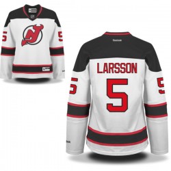 New Jersey Devils Adam Larsson Official White Reebok Premier Women's Away NHL Hockey Jersey