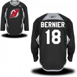 New Jersey Devils Steve Bernier Official Black Reebok Authentic Adult Practice Alternate NHL Hockey Jersey