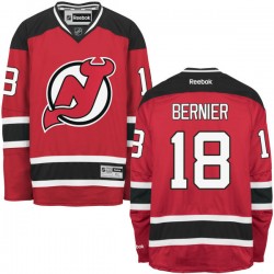 New Jersey Devils Steve Bernier Official Red Reebok Authentic Adult Home NHL Hockey Jersey