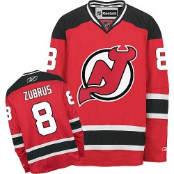 New Jersey Devils Dainius Zubrus Official Red Reebok Authentic Adult Home NHL Hockey Jersey