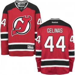 New Jersey Devils Eric Gelinas Official Red Reebok Premier Adult Home NHL Hockey Jersey