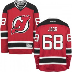 New Jersey Devils Jaromir Jagr Official Red Reebok Authentic Adult Home NHL Hockey Jersey