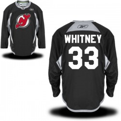 New Jersey Devils Joe Whitney Official Black Reebok Authentic Adult Practice Alternate NHL Hockey Jersey