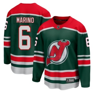 New Jersey Devils John Marino Official Green Fanatics Branded Breakaway Youth 2020/21 Special Edition NHL Hockey Jersey