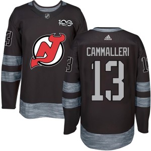 New Jersey Devils Mike Cammalleri Official Black Authentic Adult 1917-2017 100th Anniversary NHL Hockey Jersey