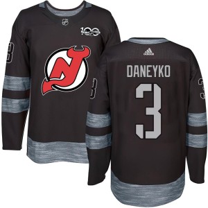 New Jersey Devils Ken Daneyko Official Black Authentic Adult 1917-2017 100th Anniversary NHL Hockey Jersey