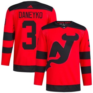 New Jersey Devils Ken Daneyko Official Red Adidas Authentic Adult 2024 Stadium Series Primegreen NHL Hockey Jersey