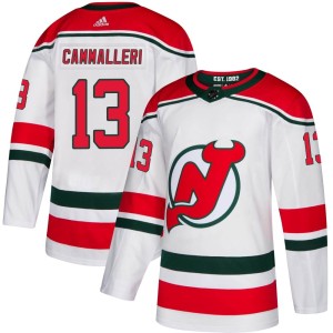 New Jersey Devils Mike Cammalleri Official White Adidas Authentic Adult Alternate NHL Hockey Jersey
