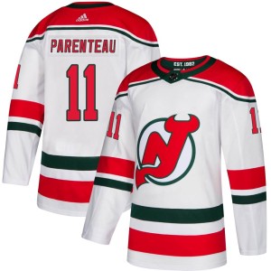New Jersey Devils P. A. Parenteau Official White Adidas Authentic Adult Alternate NHL Hockey Jersey