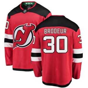 New Jersey Devils Martin Brodeur Official Red Fanatics Branded Breakaway Youth Home NHL Hockey Jersey