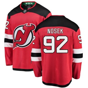 New Jersey Devils Tomas Nosek Official Red Fanatics Branded Breakaway Youth Home NHL Hockey Jersey
