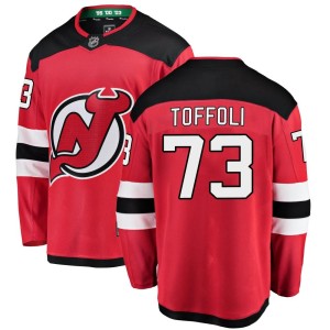 New Jersey Devils Tyler Toffoli Official Red Fanatics Branded Breakaway Youth Home NHL Hockey Jersey