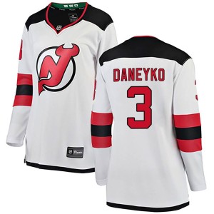 New Jersey Devils Ken Daneyko Official White Fanatics Branded Breakaway Women's Away NHL Hockey Jersey