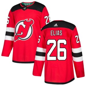 New Jersey Devils Patrik Elias Official Red Adidas Authentic Youth Home NHL Hockey Jersey