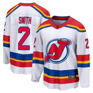 New Jersey Devils Brendan Smith Official White Fanatics Branded Breakaway Adult Special Edition 2.0 NHL Hockey Jersey