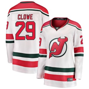 New Jersey Devils Ryane Clowe Official White Fanatics Branded Breakaway Women's Alternate NHL Hockey Jersey