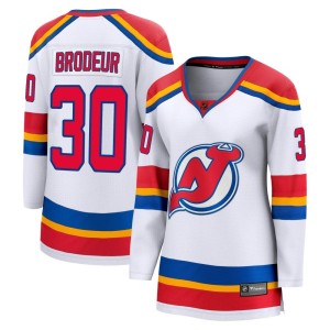 New Jersey Devils Martin Brodeur Official White Fanatics Branded Breakaway Women's Special Edition 2.0 NHL Hockey Jersey