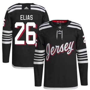 New Jersey Devils Patrik Elias Official Black Adidas Authentic Youth 2021/22 Alternate Primegreen Pro Player NHL Hockey Jersey