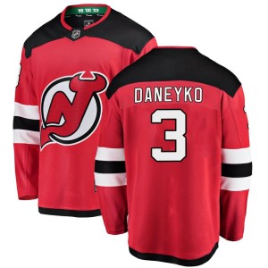 New Jersey Devils Ken Daneyko Official Red Fanatics Branded Breakaway Adult Home NHL Hockey Jersey