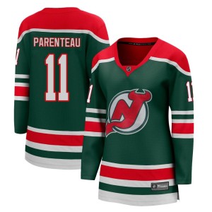 New Jersey Devils P. A. Parenteau Official Green Fanatics Branded Breakaway Women's 2020/21 Special Edition NHL Hockey Jersey
