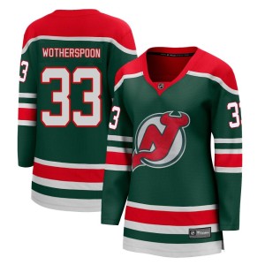 New Jersey Devils Tyler Wotherspoon Official Green Fanatics Branded Breakaway Women's 2020/21 Special Edition NHL Hockey Jersey