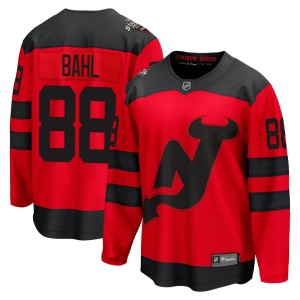 New Jersey Devils Kevin Bahl Official Red Fanatics Branded Breakaway Adult 2024 Stadium Series NHL Hockey Jersey