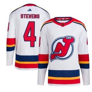 New Jersey Devils Scott Stevens Official White Adidas Authentic Adult Reverse Retro 2.0 NHL Hockey Jersey