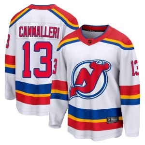 New Jersey Devils Mike Cammalleri Official White Fanatics Branded Breakaway Youth Special Edition 2.0 NHL Hockey Jersey