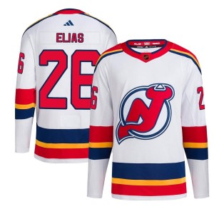 New Jersey Devils Patrik Elias Official White Adidas Authentic Youth Reverse Retro 2.0 NHL Hockey Jersey