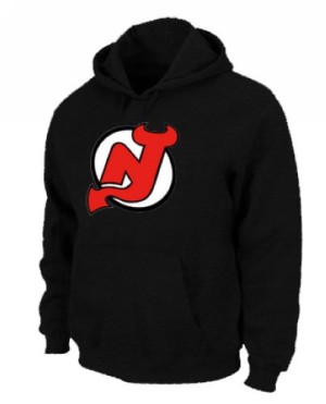 New Jersey Devils Official Black Adult Pullover Hoodie -