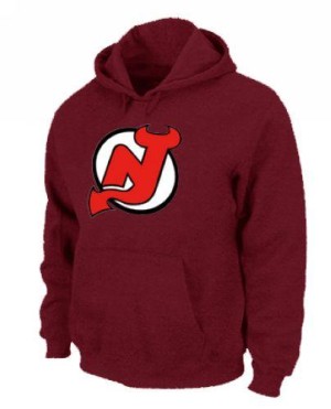 New Jersey Devils Official Red Adult Pullover Hoodie -