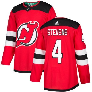 New Jersey Devils Scott Stevens Official Red Adidas Authentic Adult NHL Hockey Jersey