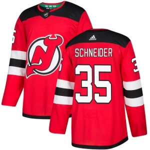 New Jersey Devils Cory Schneider Official Red Adidas Authentic Youth Home NHL Hockey Jersey